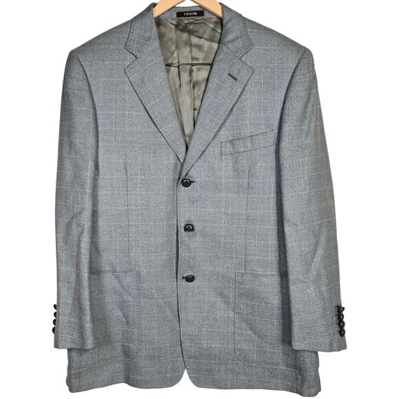 Friend Italy Collection For Men‎ Wool Linen Blend Blazer 50S - Picture 1 of 14